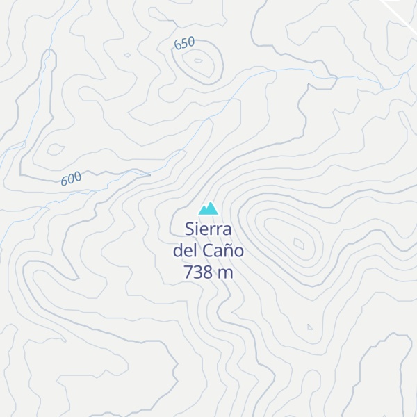 Map of Sierra del Caño