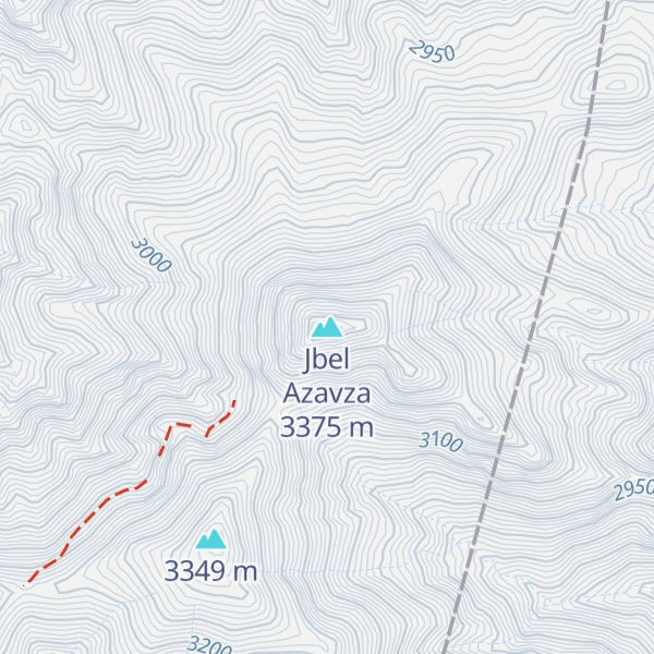 Map of Jbel Azavza