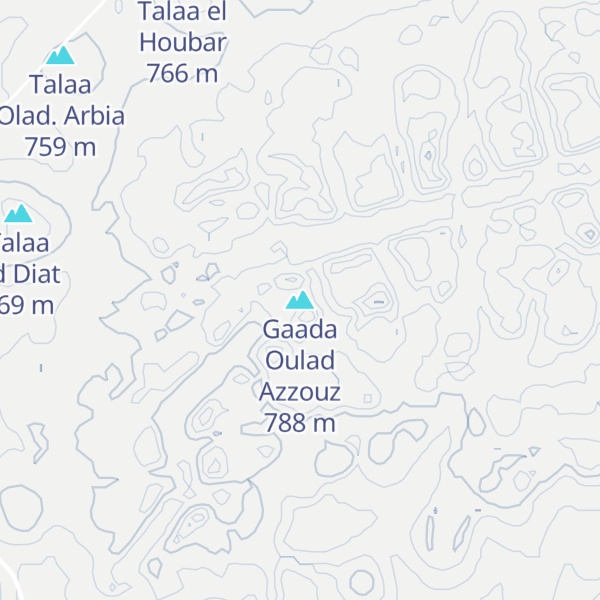 Map of Gaada Oulad Azzouz