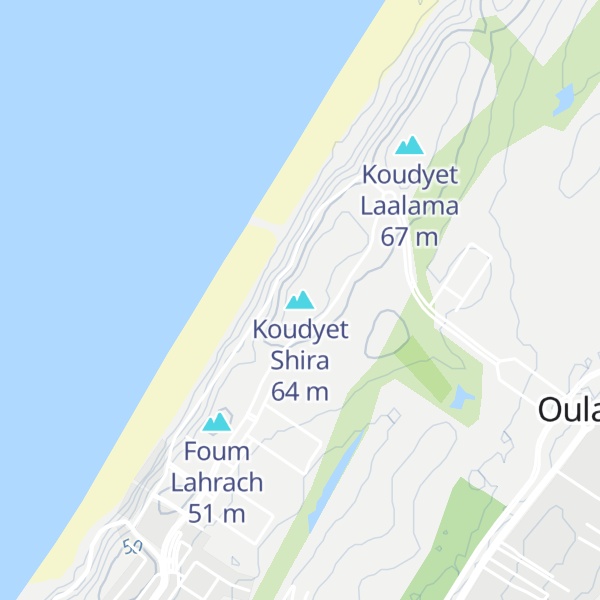 Map of Koudyet Shira