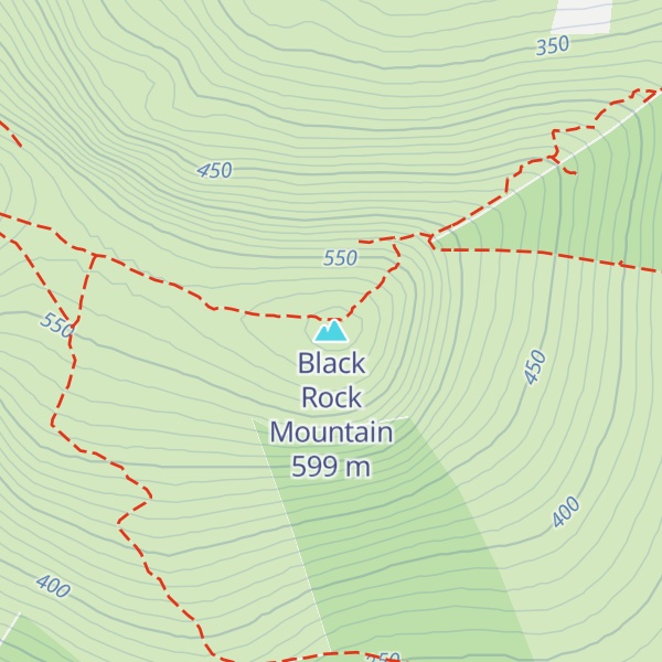 Map of Black Rock Mountain