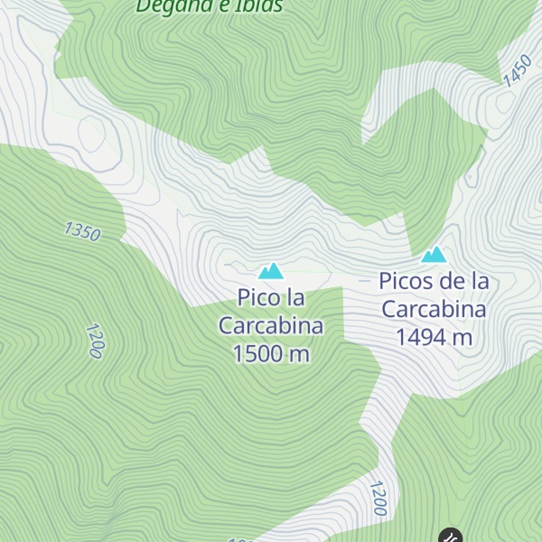 Map of Pico la Carcabina