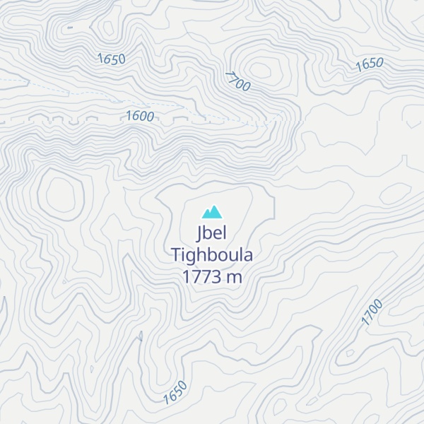 Map of Jbel Tighboula