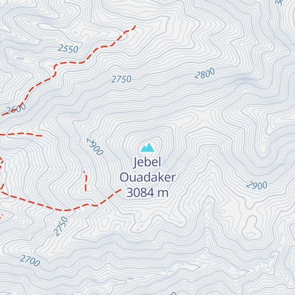 Map of Jebel Ouadaker