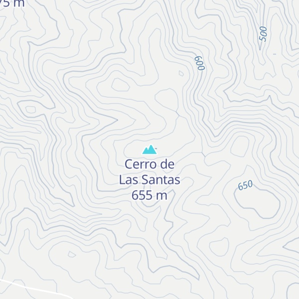 Map of Cerro de Las Santas