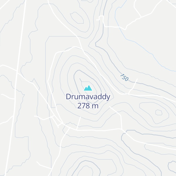 Map of Drumavaddy