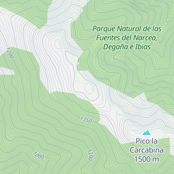 Map of Pico Cazarnoso