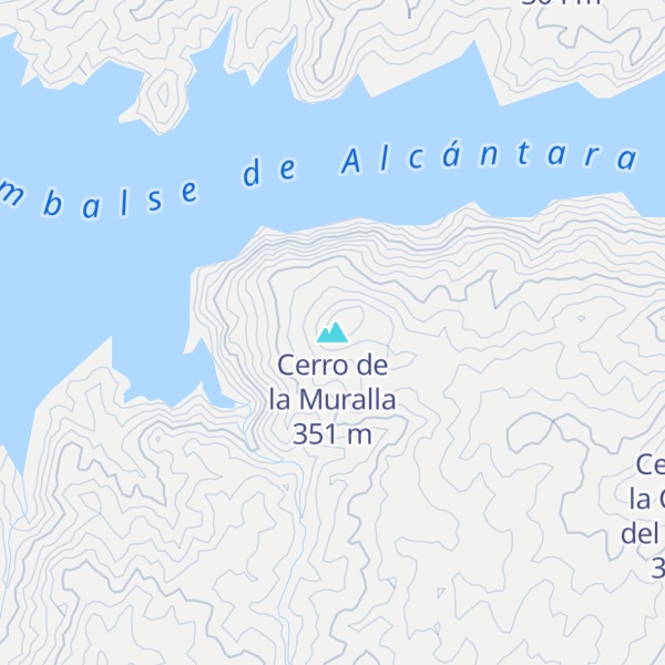 Map of Cerro de la Muralla