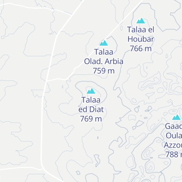 Map of Talaa ed Diat
