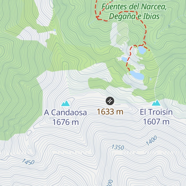 Map of Alto de las Lagunas