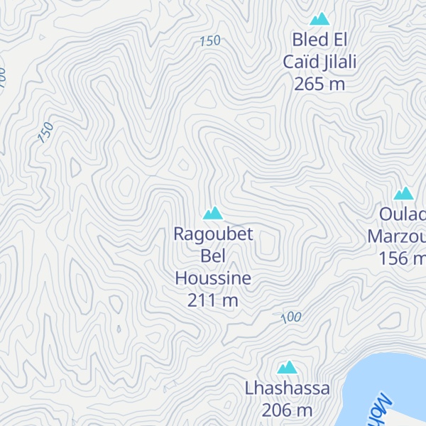 Map of Ragoubet Bel Houssine
