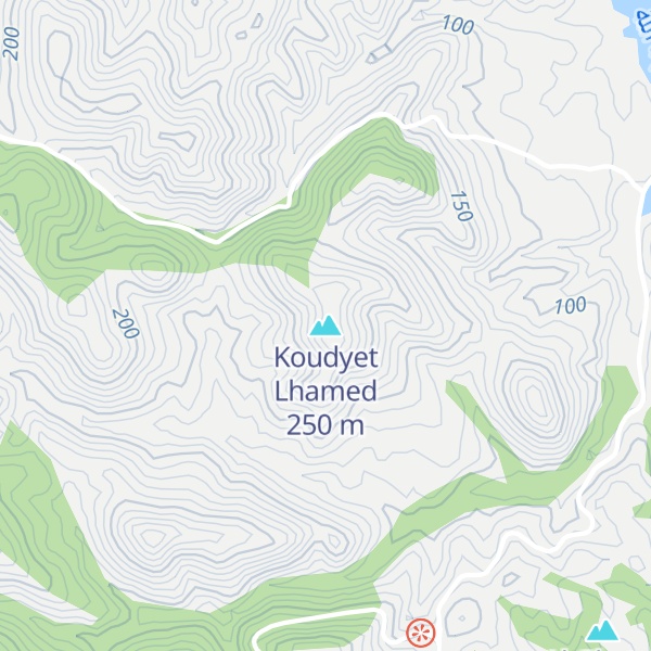 Map of Koudyet Lhamed