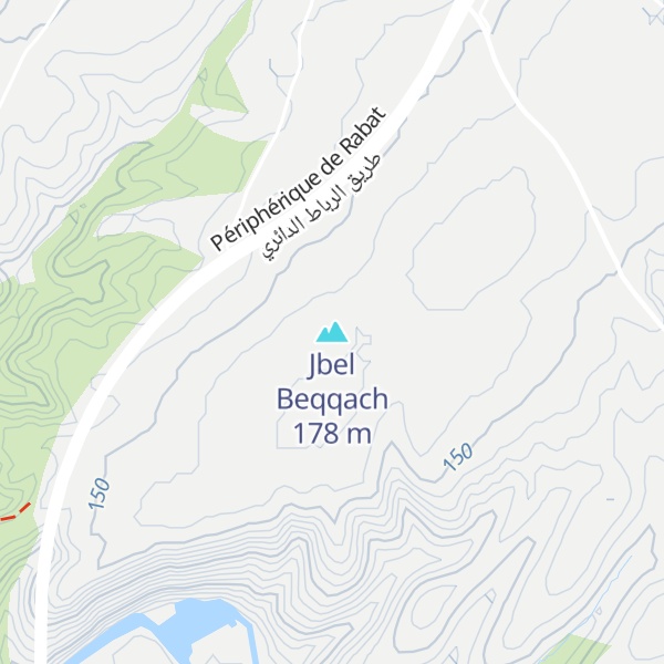Map of Jbel Beqqach
