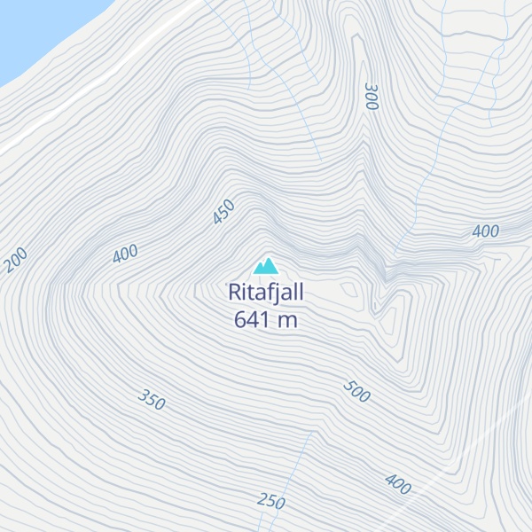 Map of Ritafjall