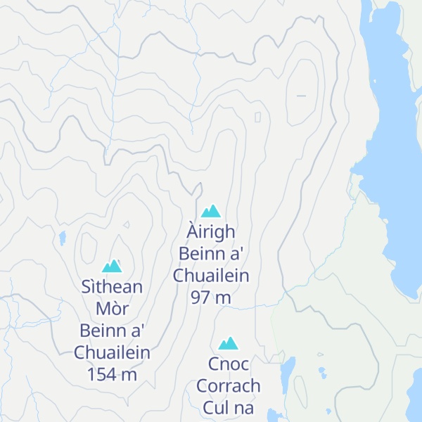 Map of Àirigh Beinn a' Chuailein