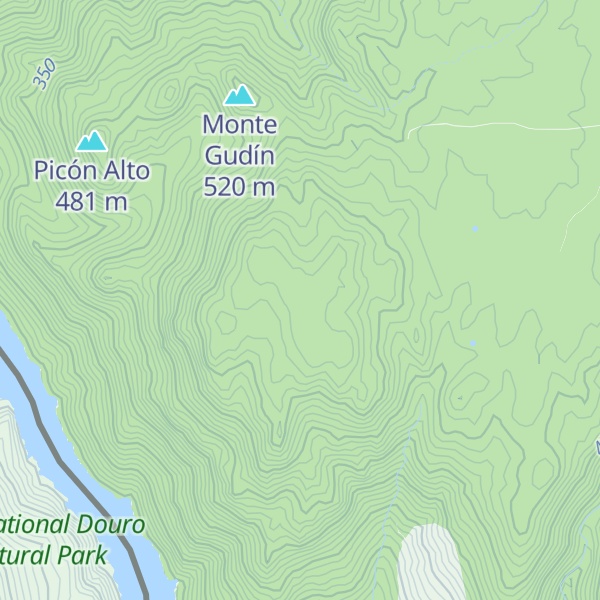Map of Cerro de Montegudín