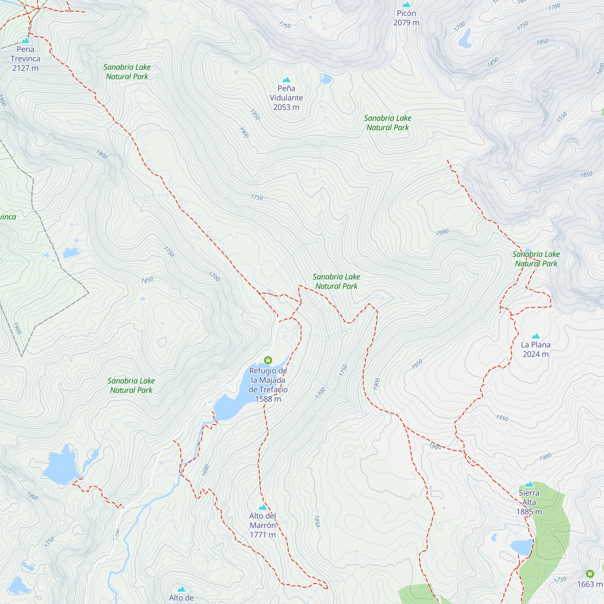 Refugio de Rio Pedro map