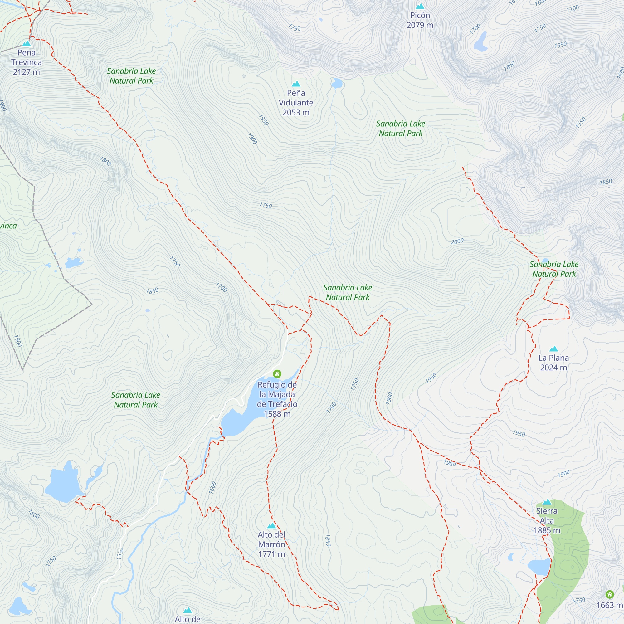 Refugio de Río Pedro map