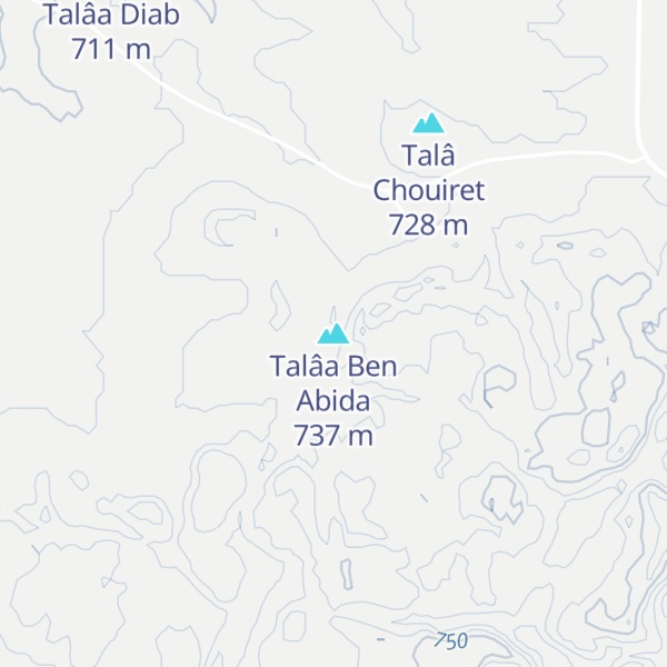 Map of Talâa Ben Abida