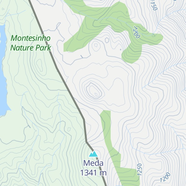 Map of Peña del Castillo de Meda