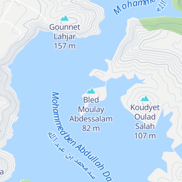 Map of Bled Moulay Abdessalam