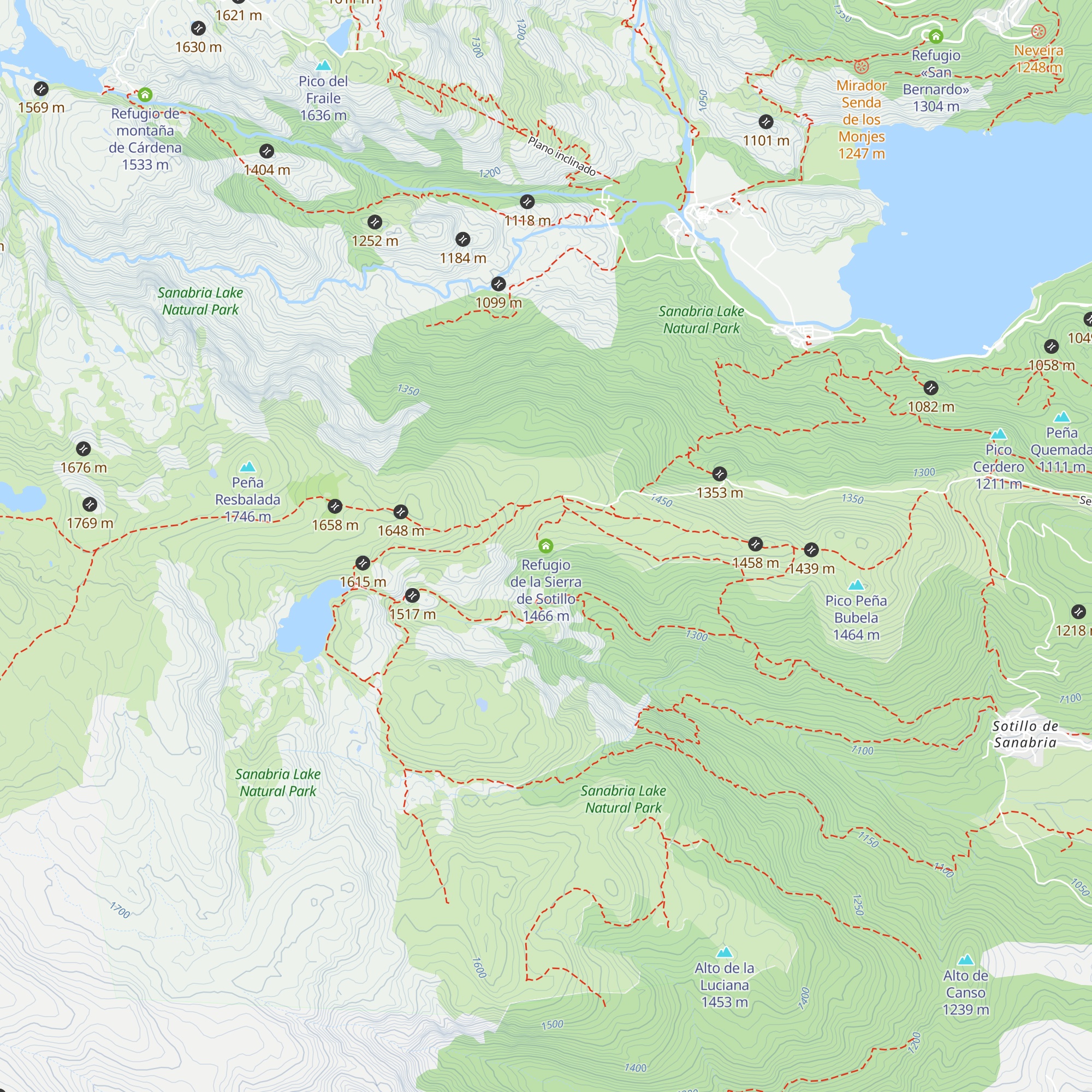 Refugio de la Sierra de Sotillo map