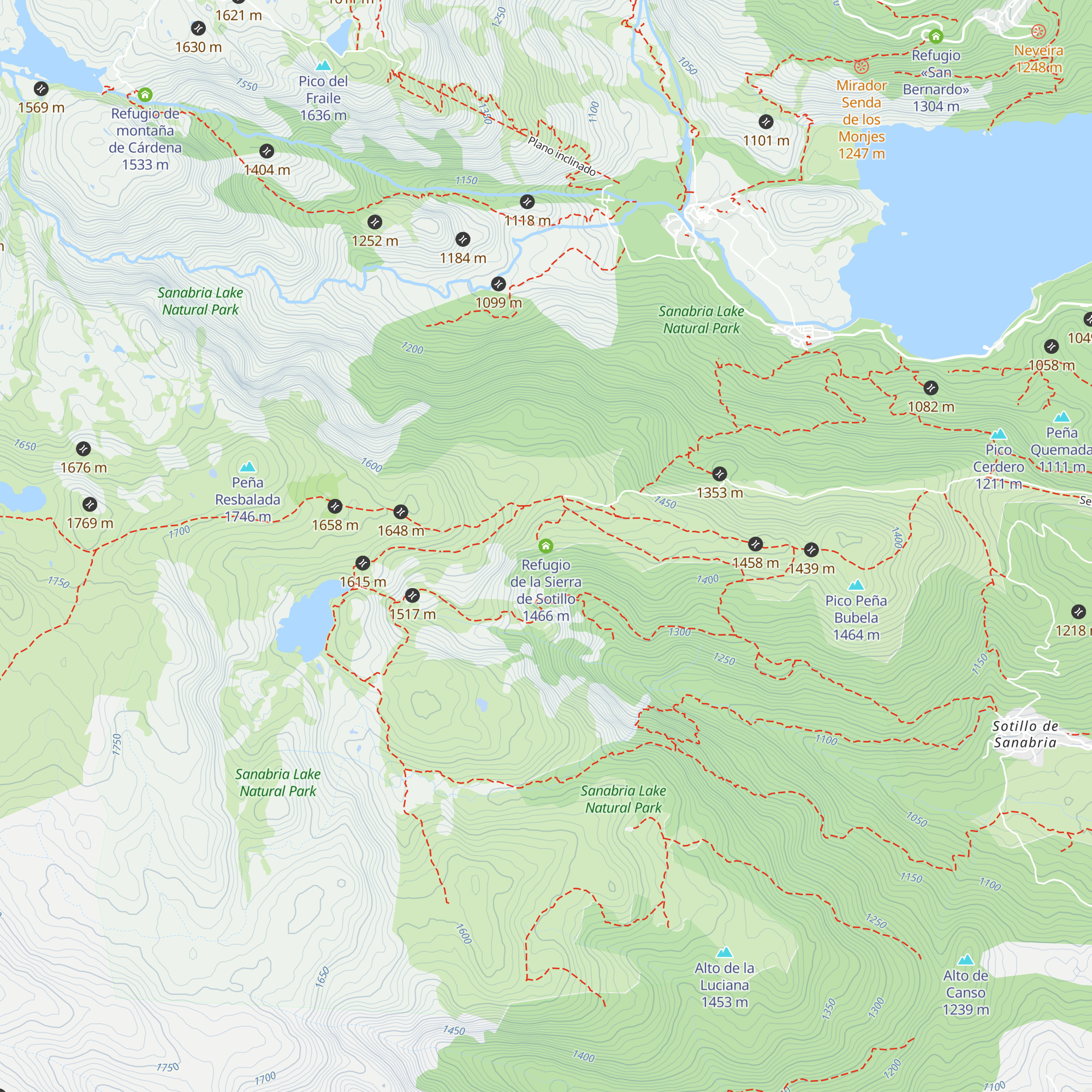 Refugio de la Sierra de Sotillo map