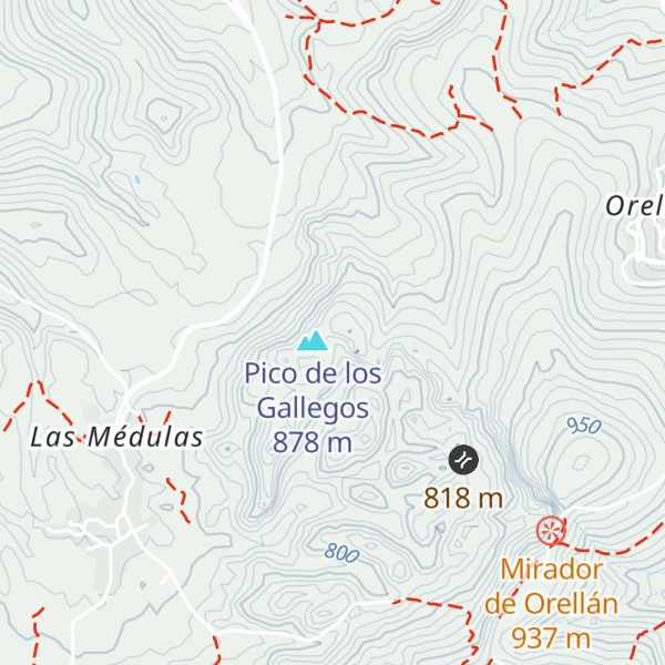 Map of Pico de Gallegos