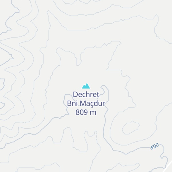 Map of Dechret Bni Maçdur