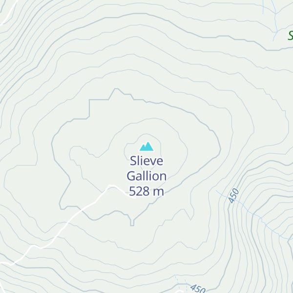 Map of Slieve Gallion