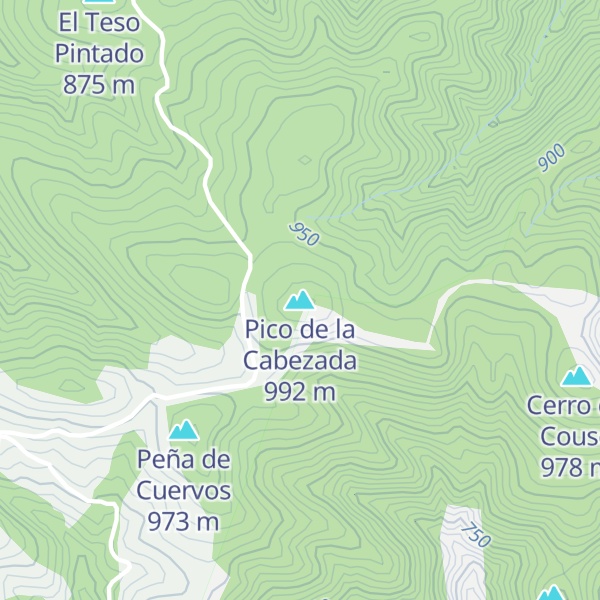 Map of Pico de la Cabezada