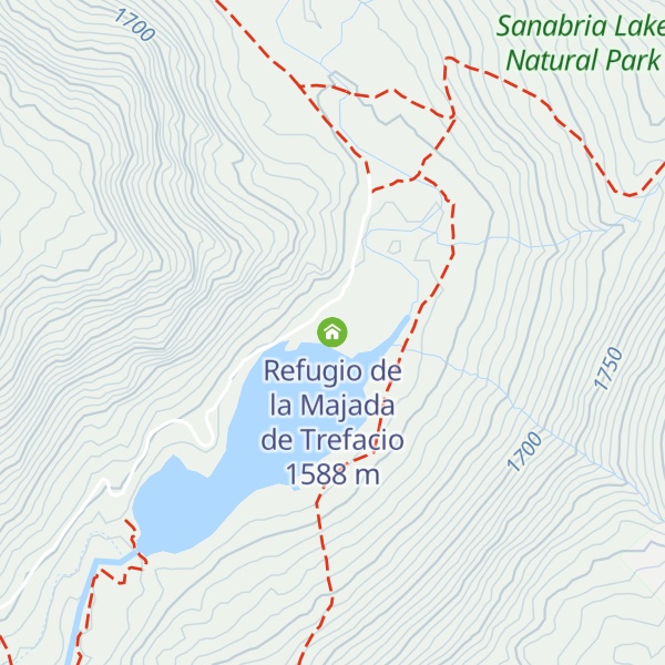 Map of Refugio de la Majada de Trefacio