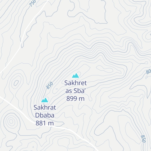 Map of Sakhret as Sba’