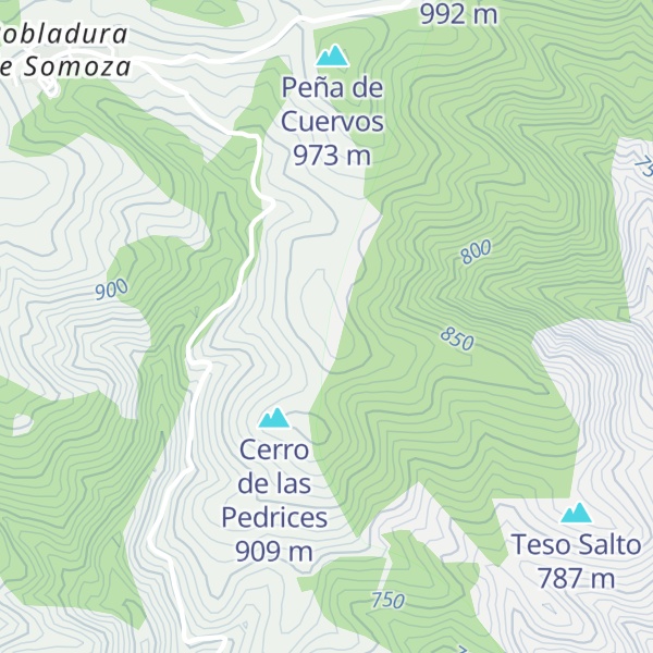 Map of Cerro de Teso Valencín