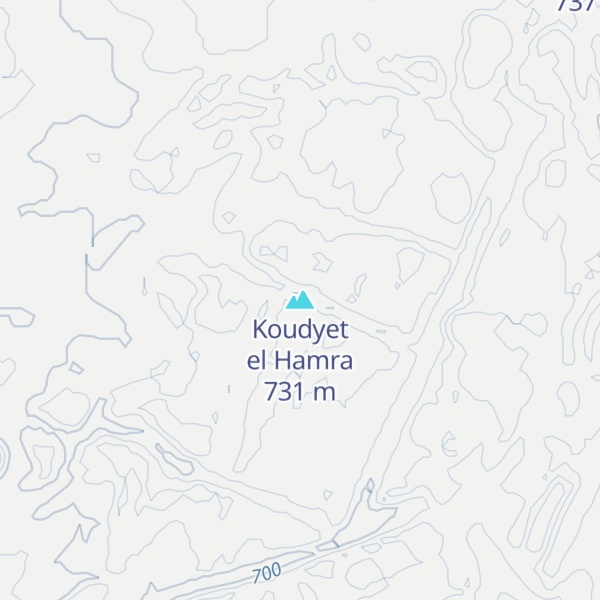 Map of Koudyet el Hamra