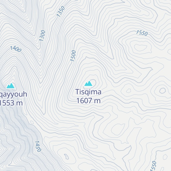 Map of Jebel Irhil n’Tissilouine