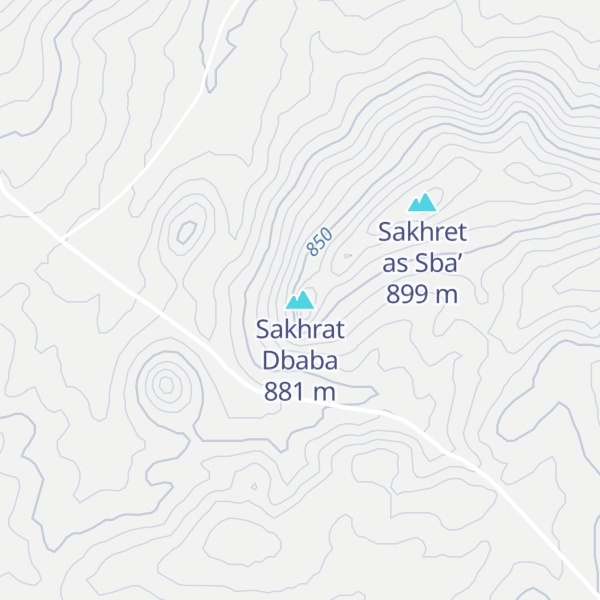 Map of Sakhrat Dbaba