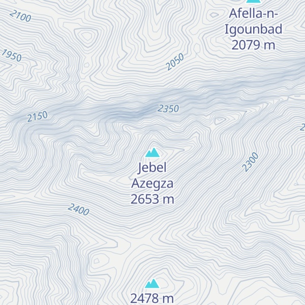 Map of Jebel Azegza