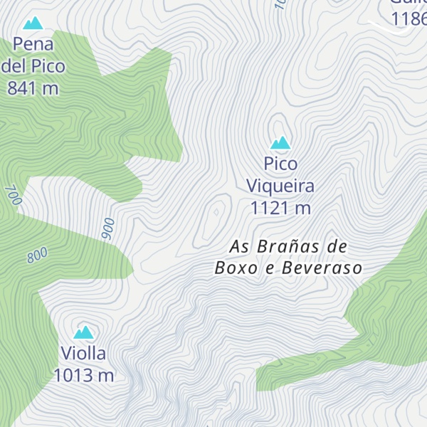 Map of Pico Samoso