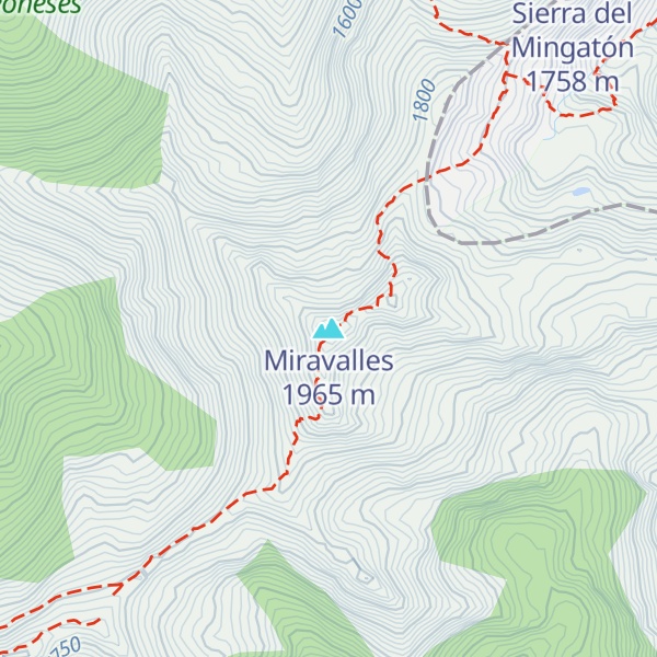 Map of Miravalles