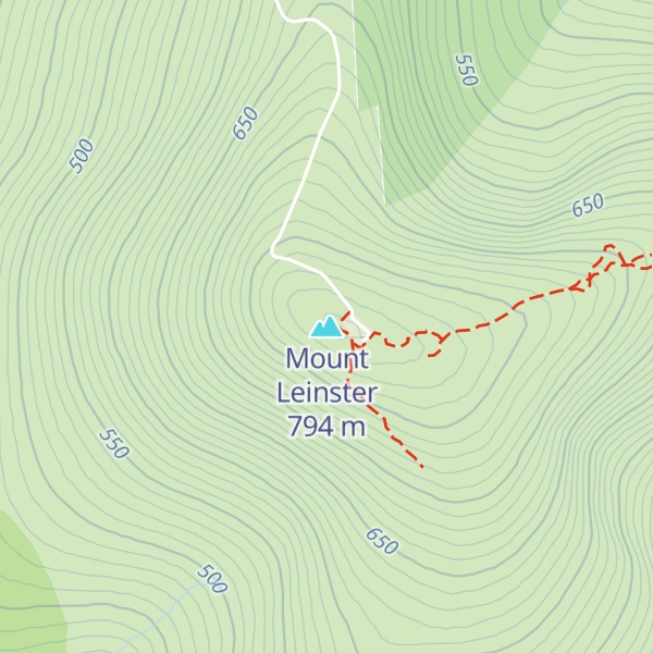 Map of Mount Leinster