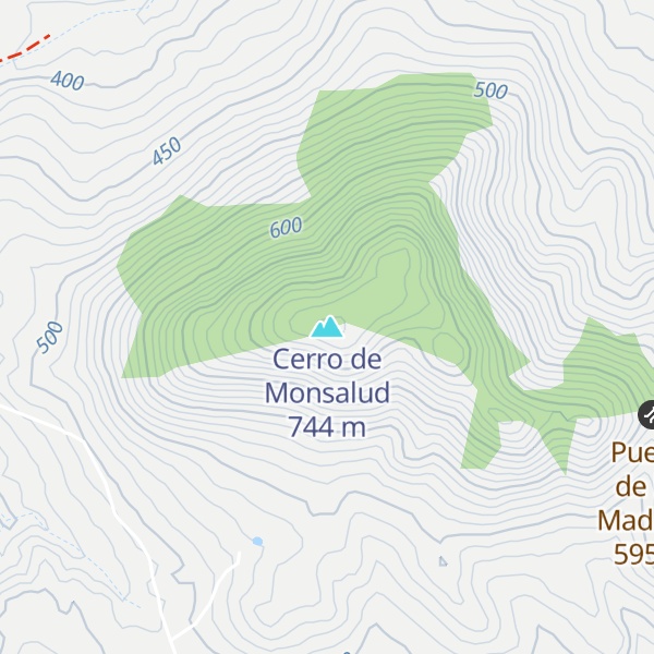 Map of Cerro de Monsalud