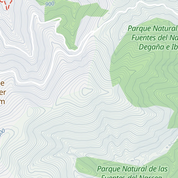 Map of Pico Fulgurarrubia