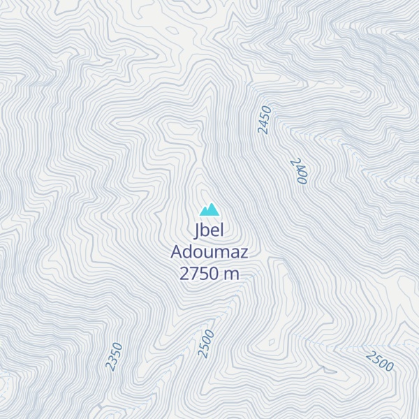 Map of Jbel Adoumaz