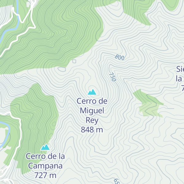 Map of Cerro de Miguel Rey