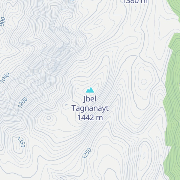 Map of Jbel Tagnanayt