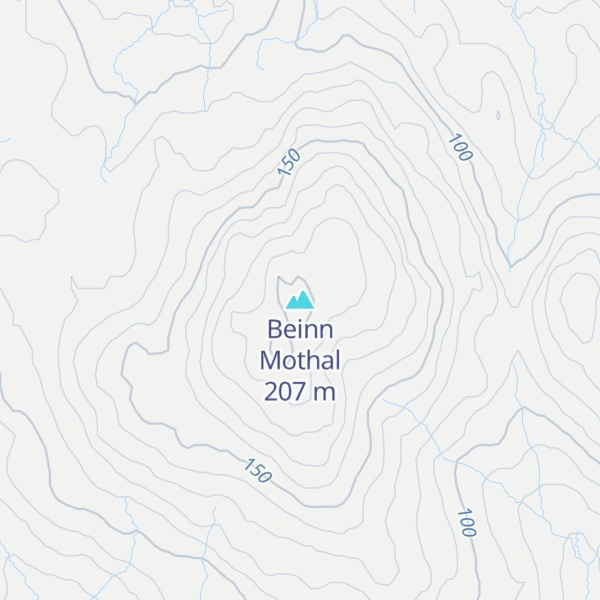 Map of Beinn Mothal