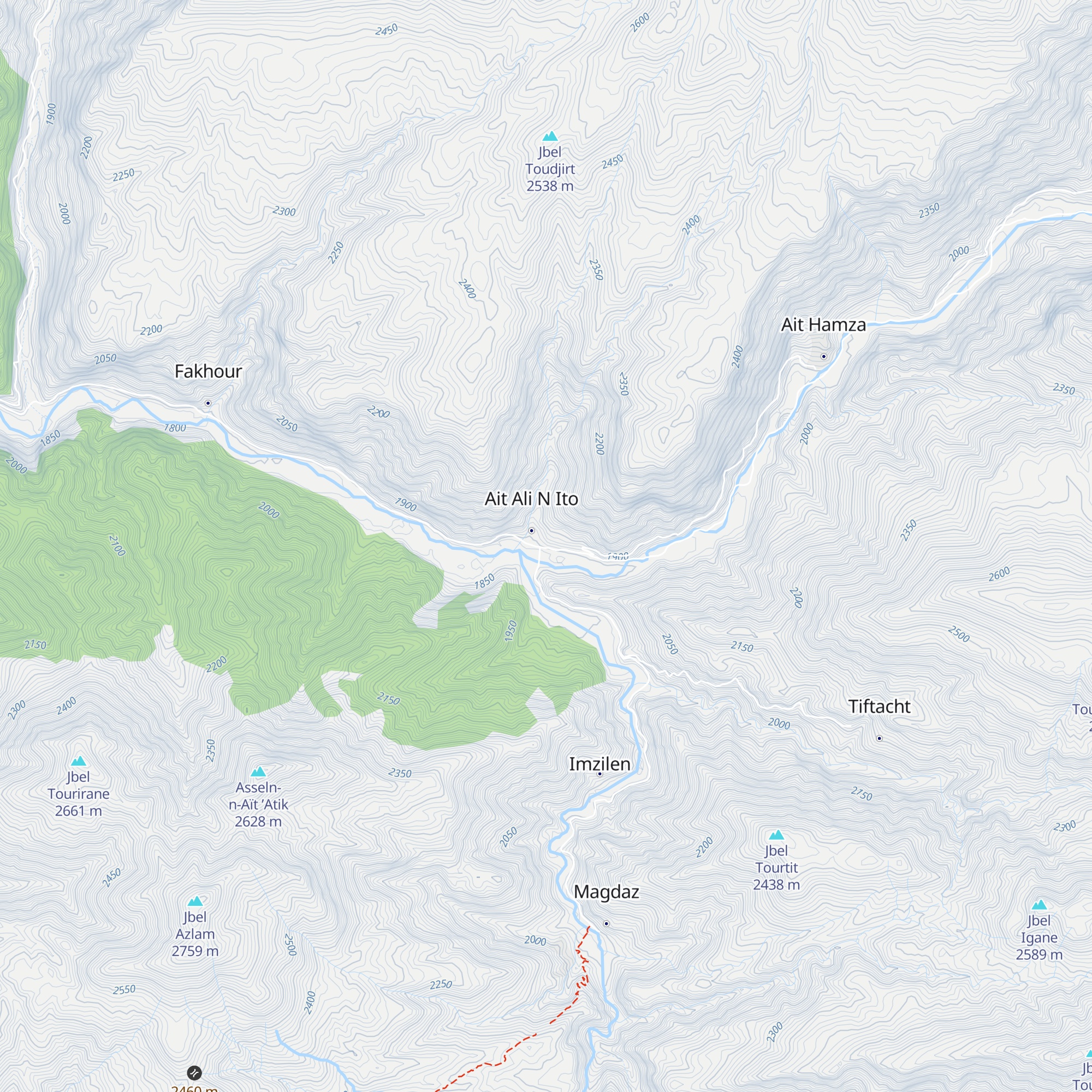 Gîte Assounfou map