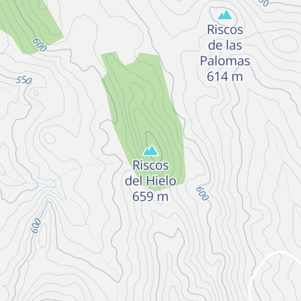 Map of Riscos del Hielo