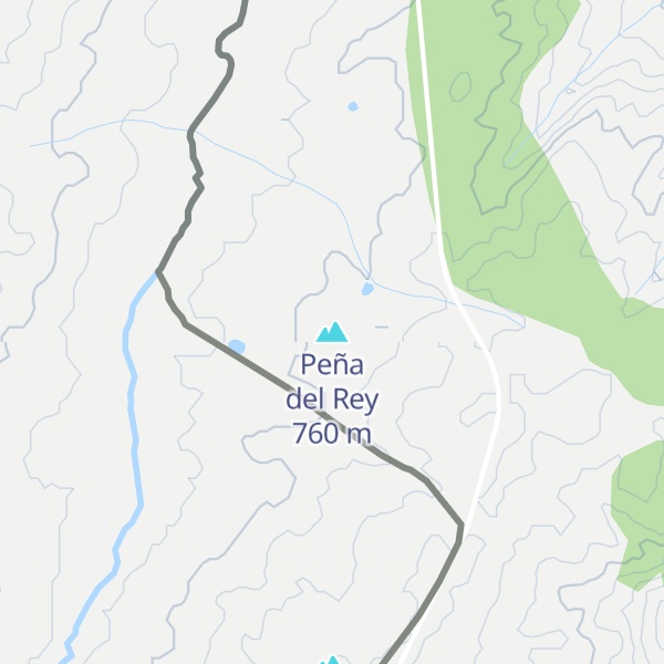 Map of Peña del Rey